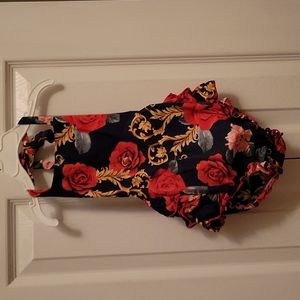 100 Red & Black Halter 12 Months